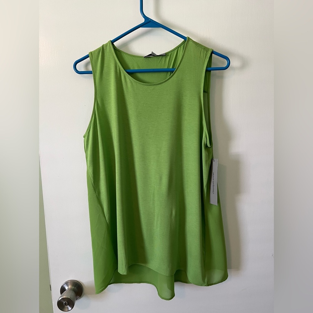 Classiques Entier Green Sleeveless Relaxed Tank Top